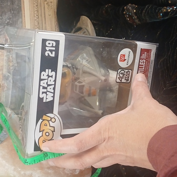 HUGE Funko Star Wars Wedge Antilles Pop Figure Yellow and Gray Double Plastic** - Picture 2 of 5